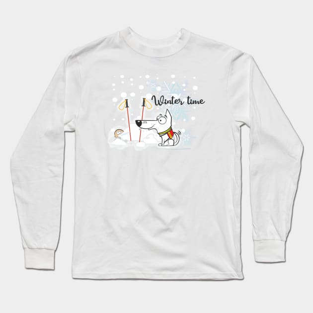 Winter time Long Sleeve T-Shirt by DWG